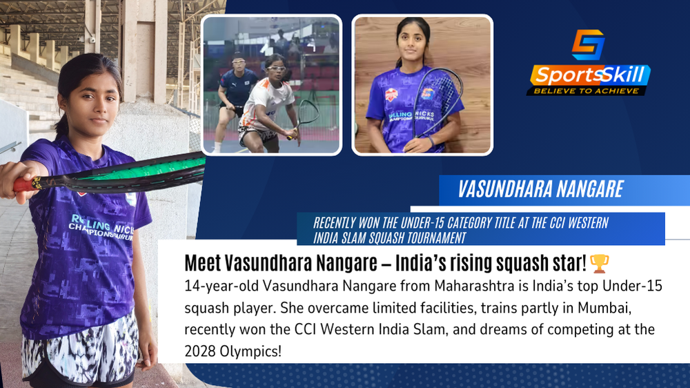 Vasundhara Nangare: India’s Rising Under-15 Squash Champion